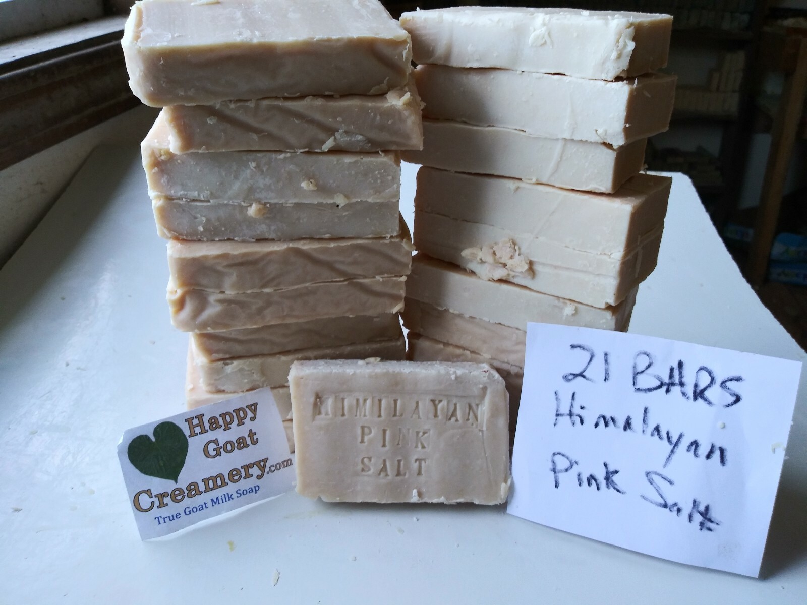 21 BARS HIMALAYAN PINK SALT GOAT MILK SOAP DYE FREE HAPPY GOAT CREAMERY CHEAP
