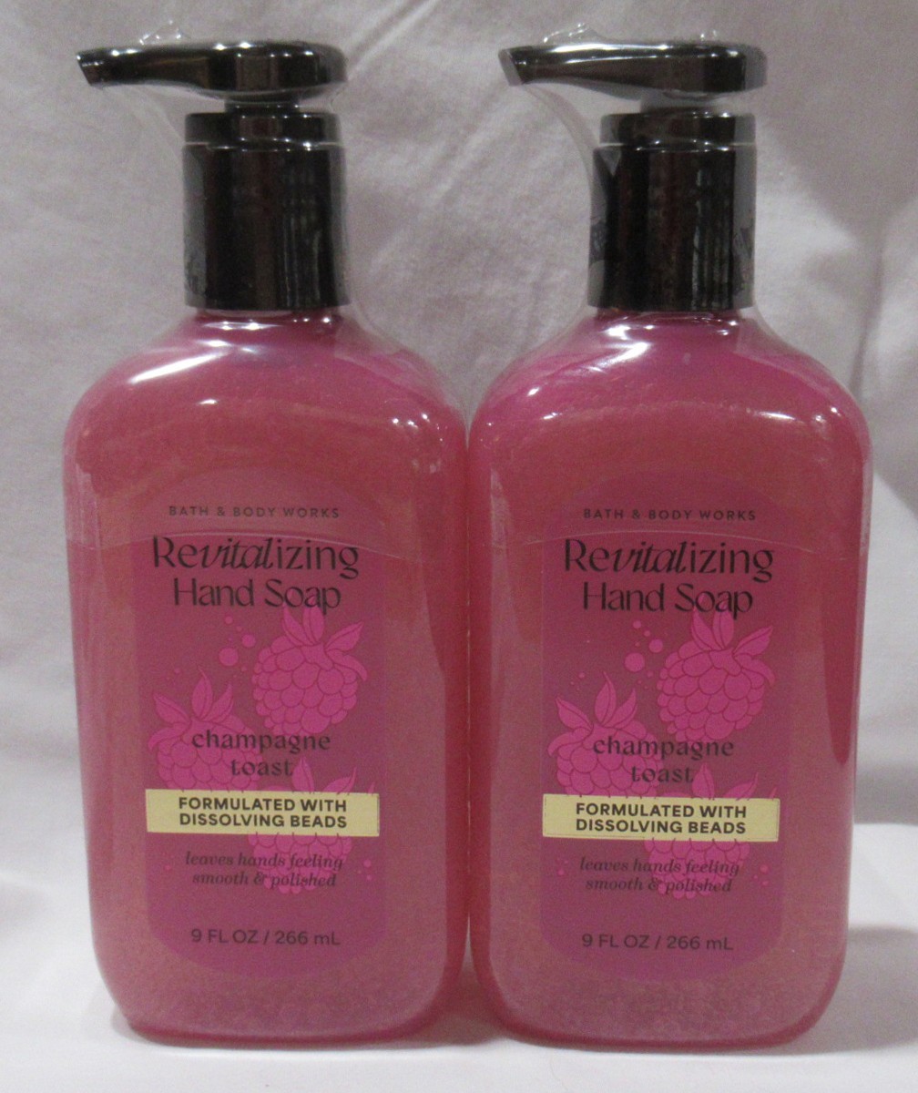 Bath & Body Works Revitalizing Hand Soap Lot Set of 2 CHAMPAGNE TOAST