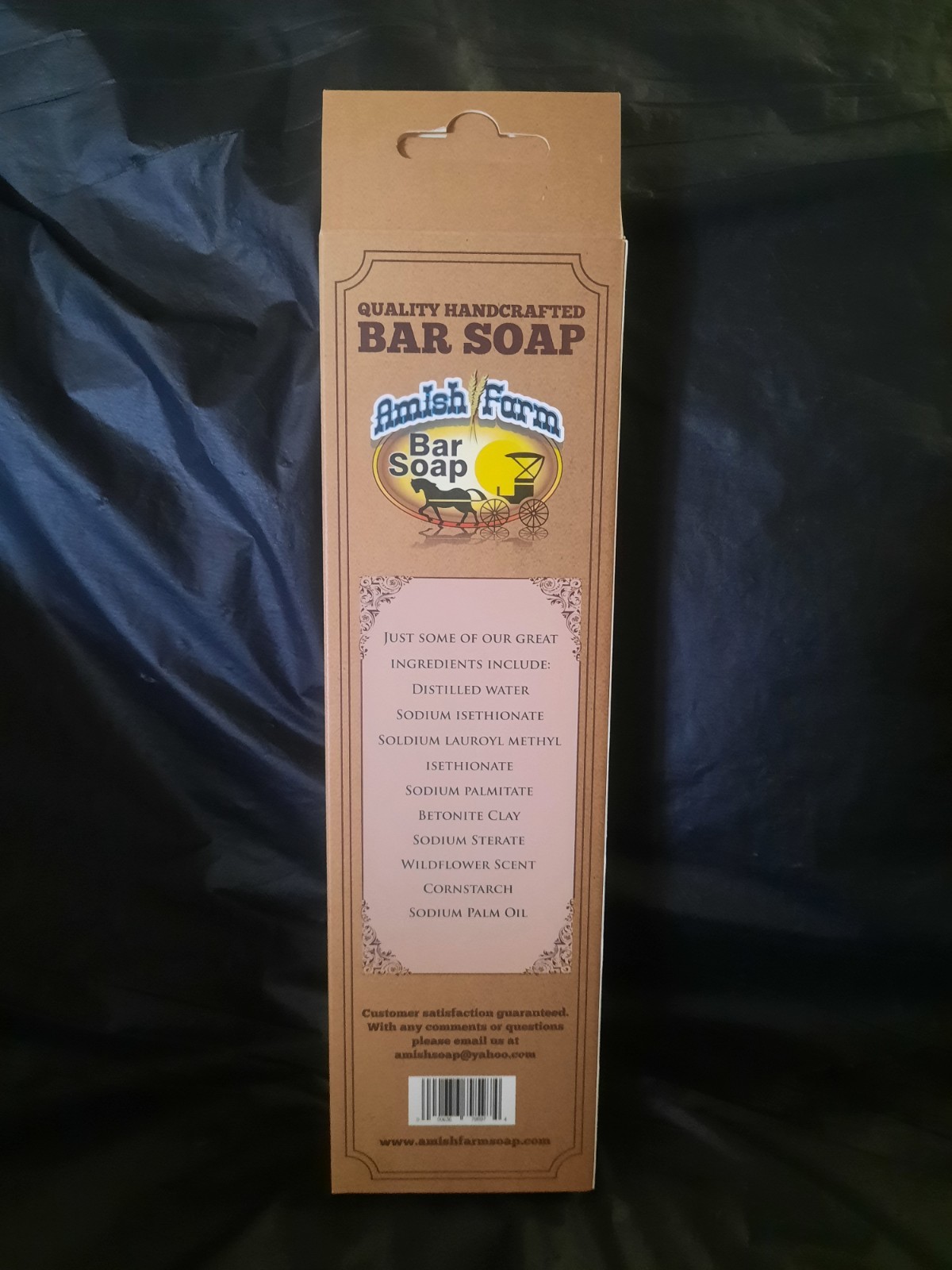 Natural Bar Soap Amish Farms Hand Cut Homemade Crafted Three HUGE 6+ Ounce Bars