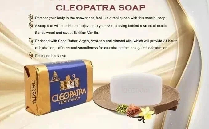 Cleopatra Creme ET Parfum Beauty Soap Bath Creamy 120gx 3