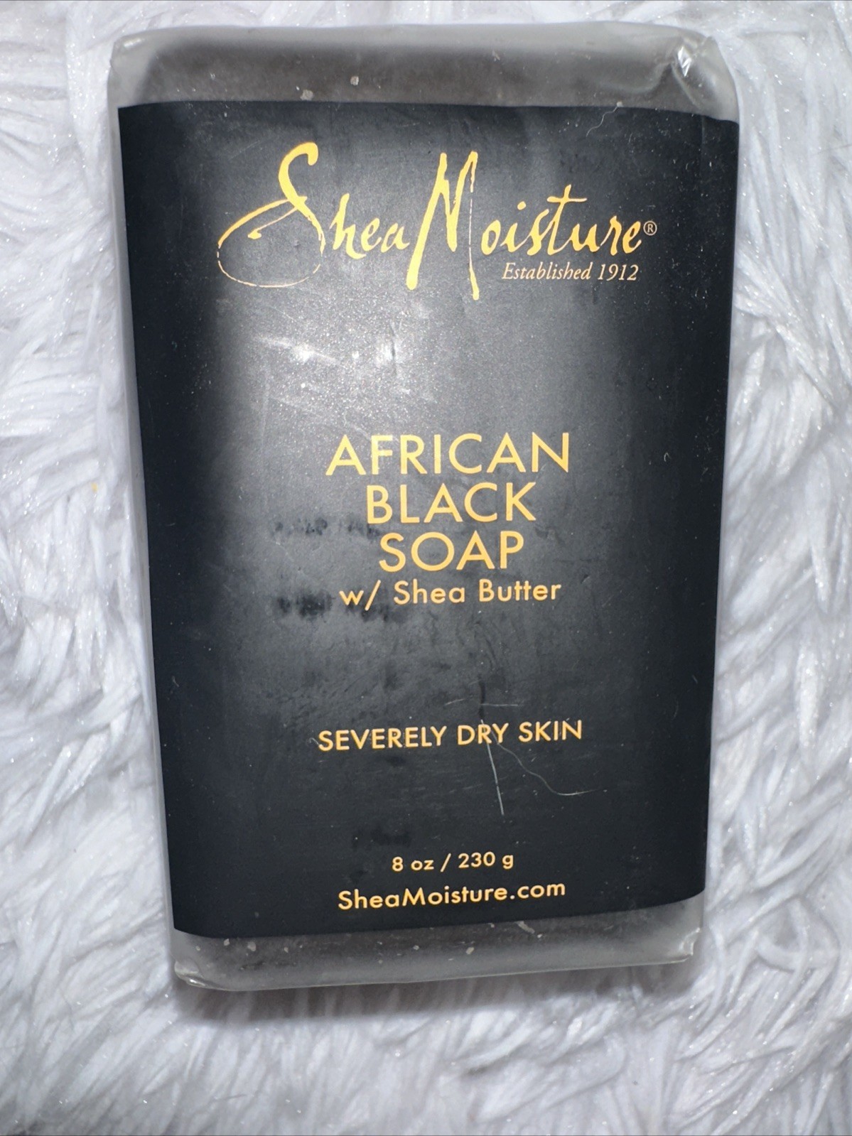 Shea Moisture African Black Soap with Shea Butter severely dry troubled skin NEW