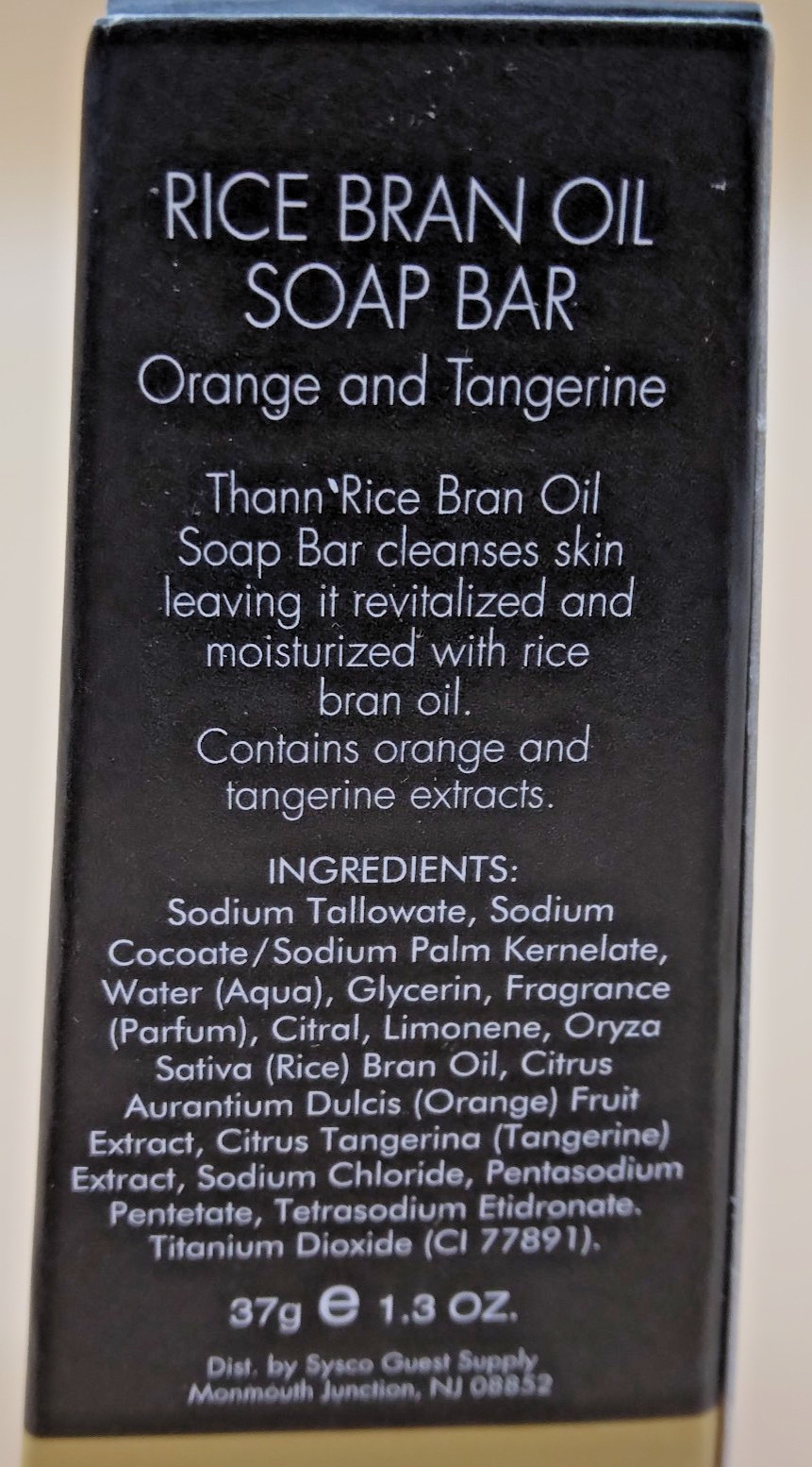 Thann Rice Bran Oil Soap Bar Orange Tangerine 1.3 oz Aromatic Wood Lot of 5