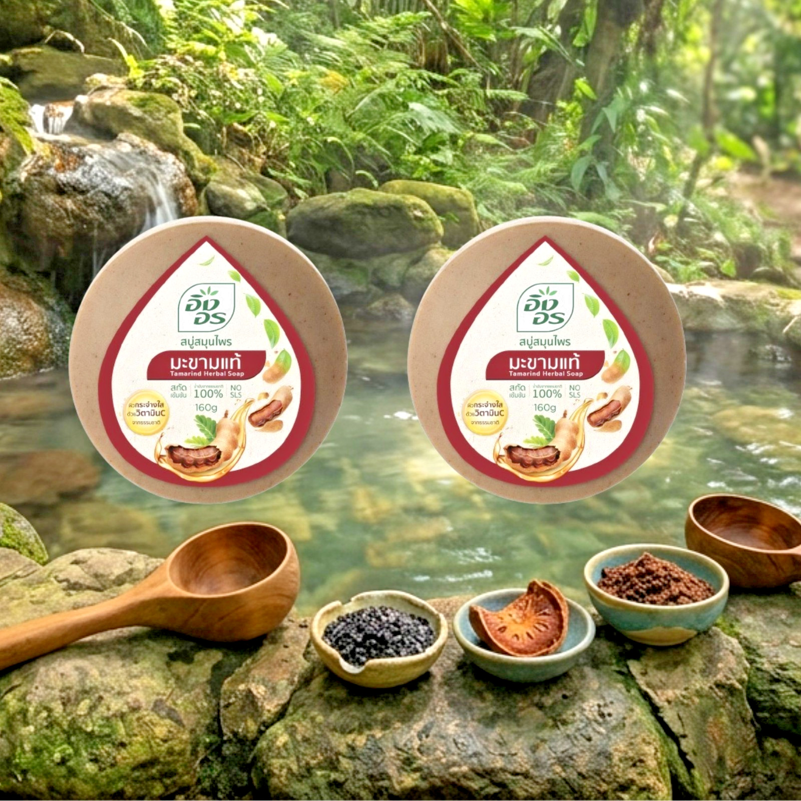 Thai Tamarind Soap Bar Ing On 160g x2 Natural Cleansing Body Soap