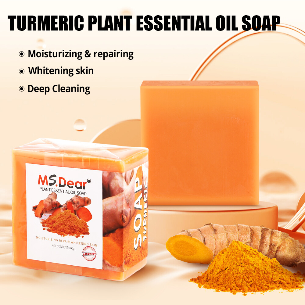 2 Pcs Tumeric Soap, Dark Spots , Skin Glow, Brighter Skin, Scars, All Skin types