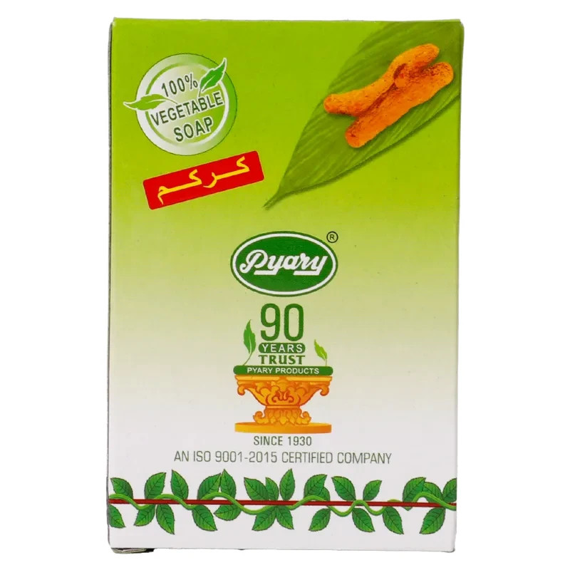 24 pcs Pyary ayurvedic turmeric soap 75 gms natural vegetable source