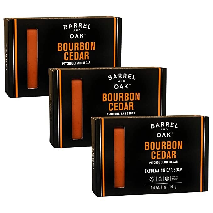 Barrel and Oak – Exfoliating Bar Soap, Men’S Soap Bar, Natural Exfoliator