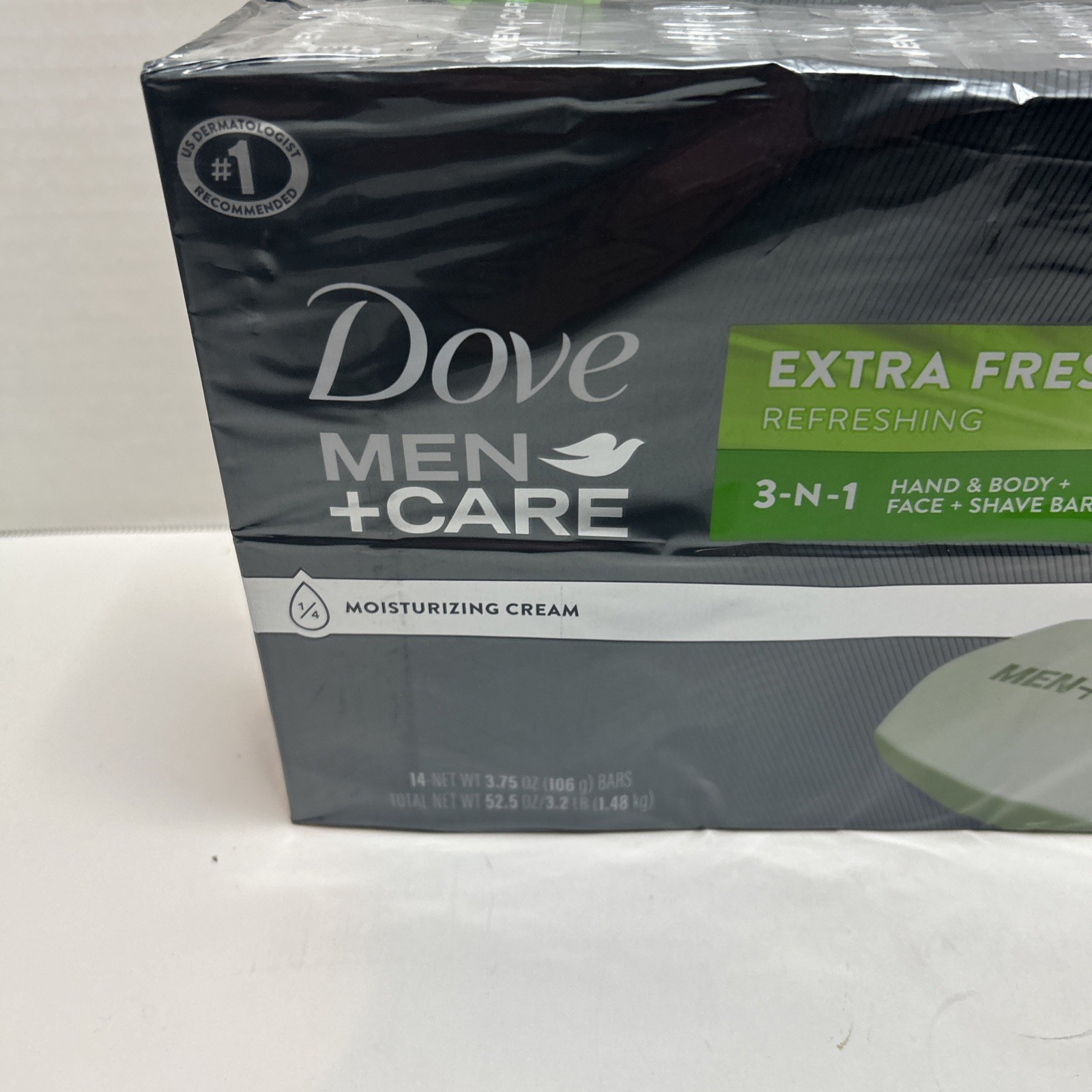 Dove Men+Care Body and Face Bar Extra Fresh 3.75 Ounce (14 Count)