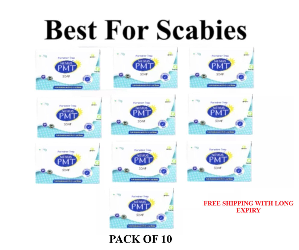 PACK OF 10 X PMT soap Permethrine Soap For All Skin Type Free Shipping Worldwide
