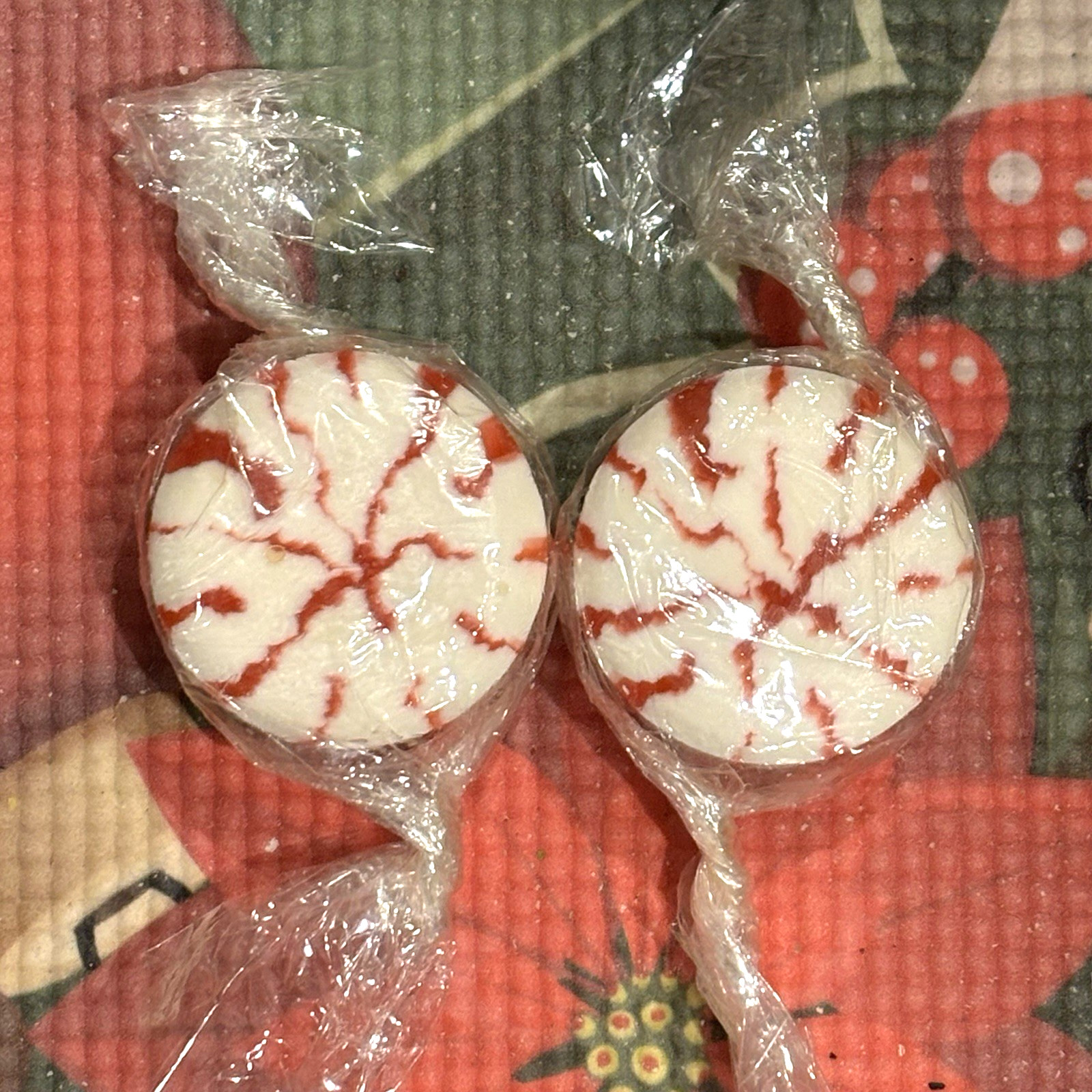 2X Crabtree & Evelyn Starlight Peppermint Soaps 2” Red New 2 oz/57g Vintage 1999