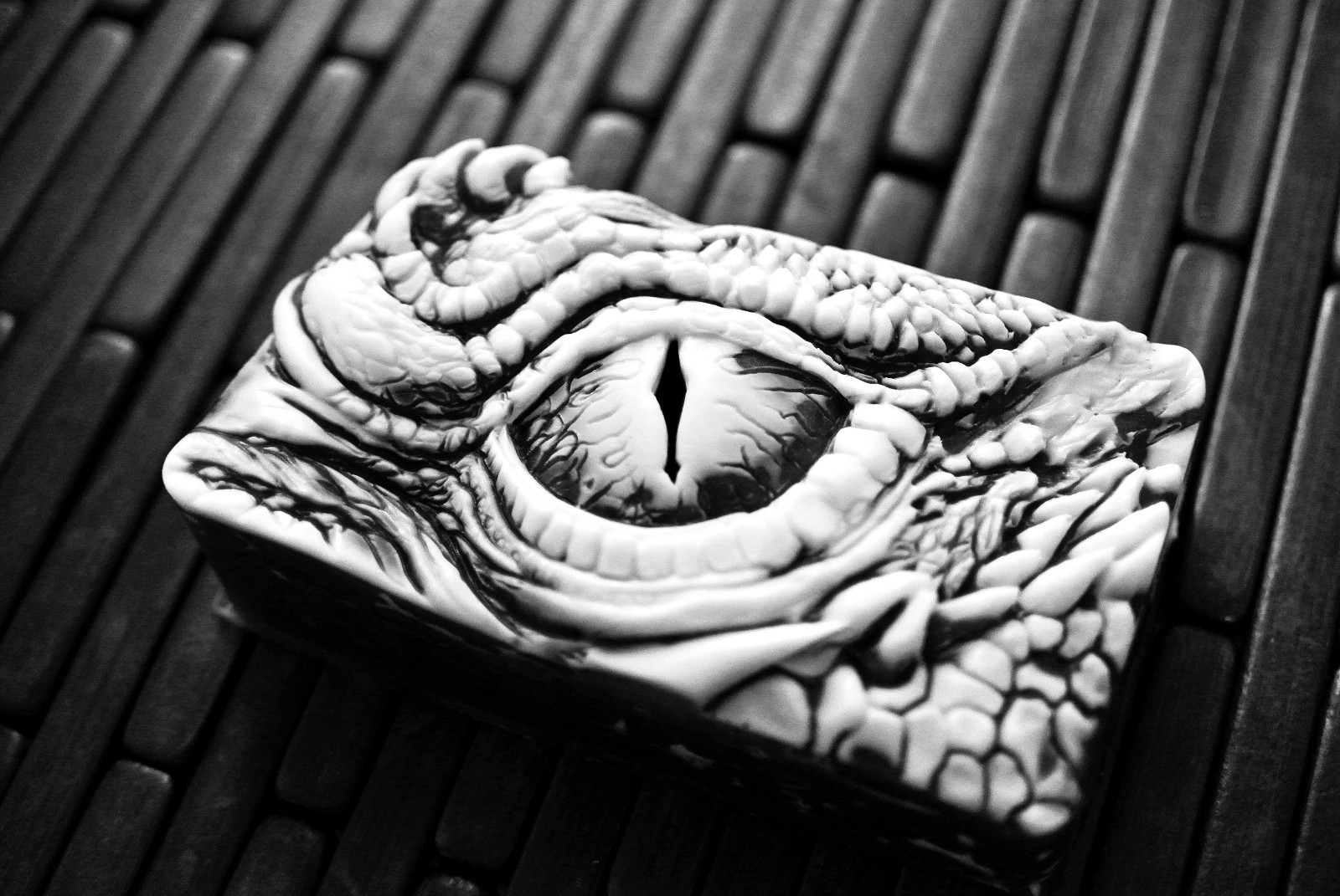 Dragon Eye Soap – Dinosaur Eye Soap – Monster Eye – Handmade Black & White Soap