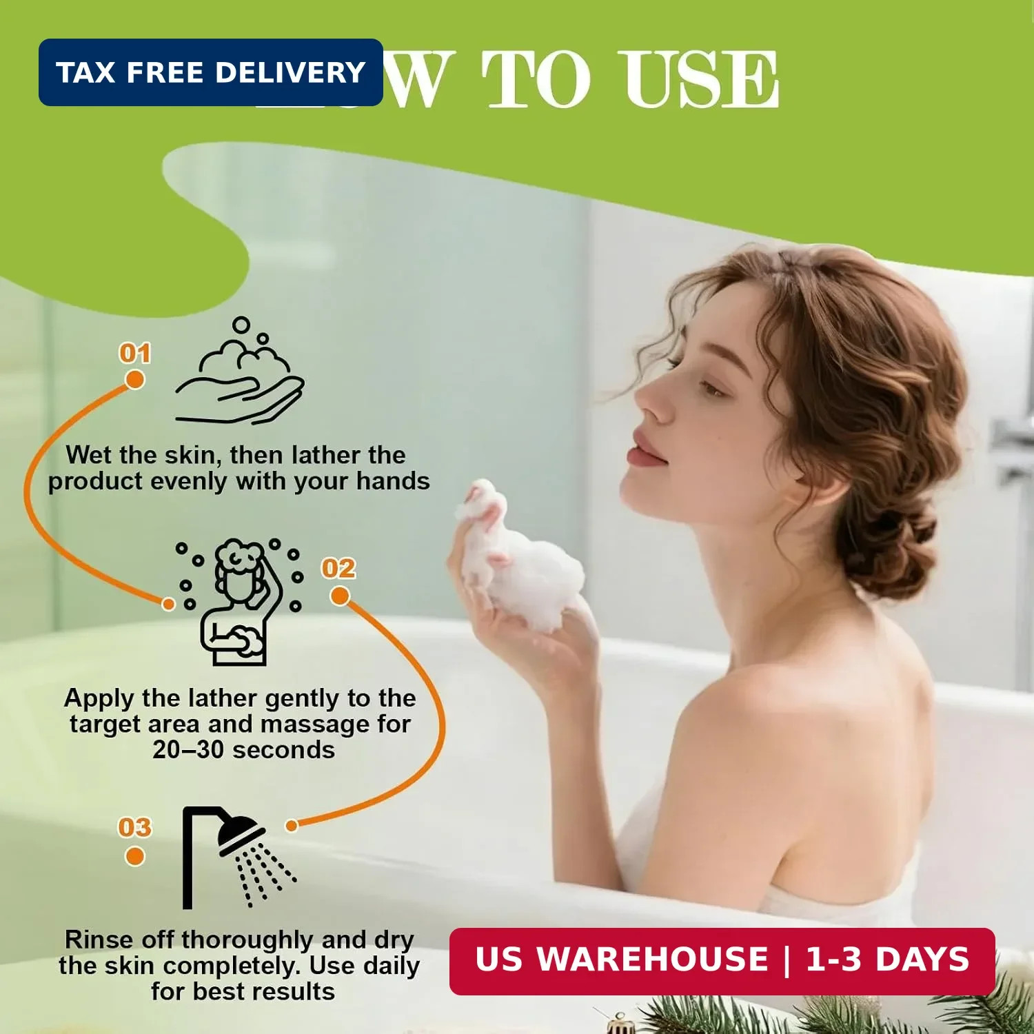 Antifungal Soap-Antibacterial Soap Bar with Tea Tree Oil- Body & Face Wash for A