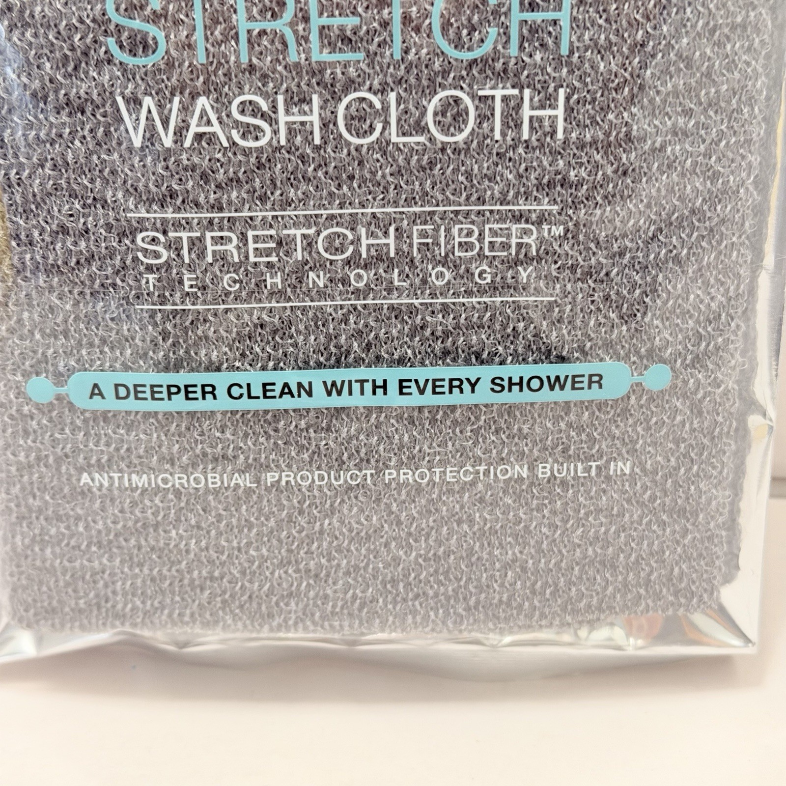 Clean Logic Detox Charcoal Purifying Stretch Wash Cloth Gray 1 Count Spa Shower