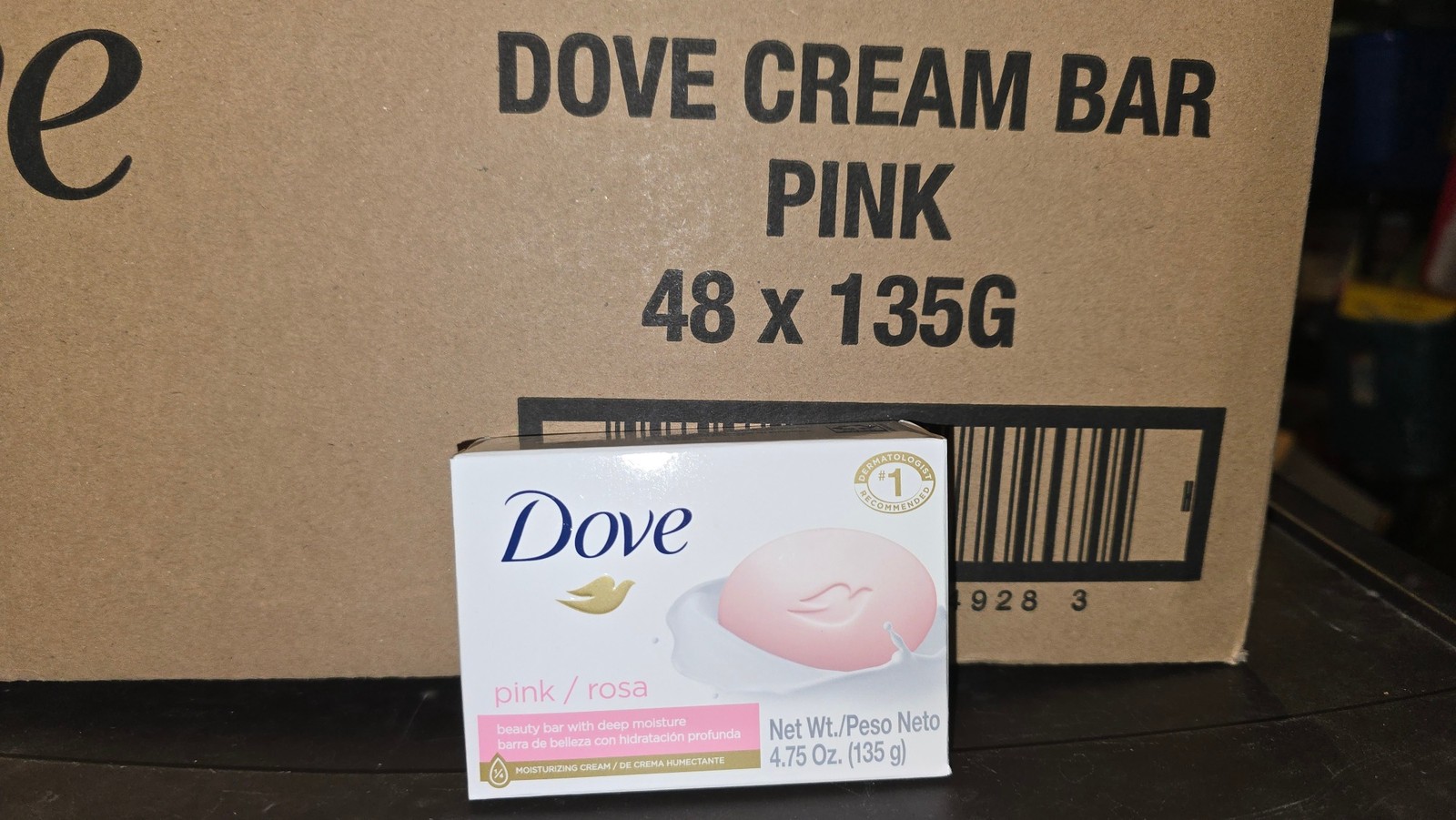 Lot of 48 Dove Pink Rosa Beauty Bar Soap 4.75 oz Each Moisturizing Cream