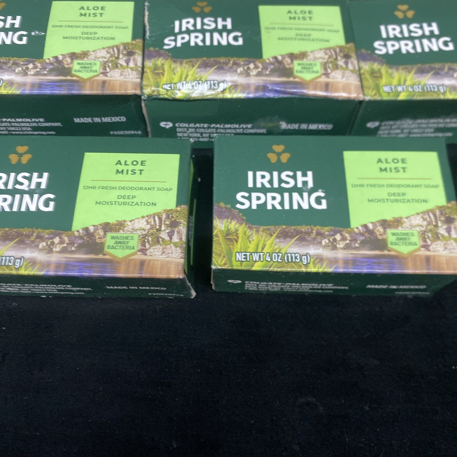 Irish Spring Aloe Mist Deodorant Bar Soap for Men, 4oz Bars (20)
