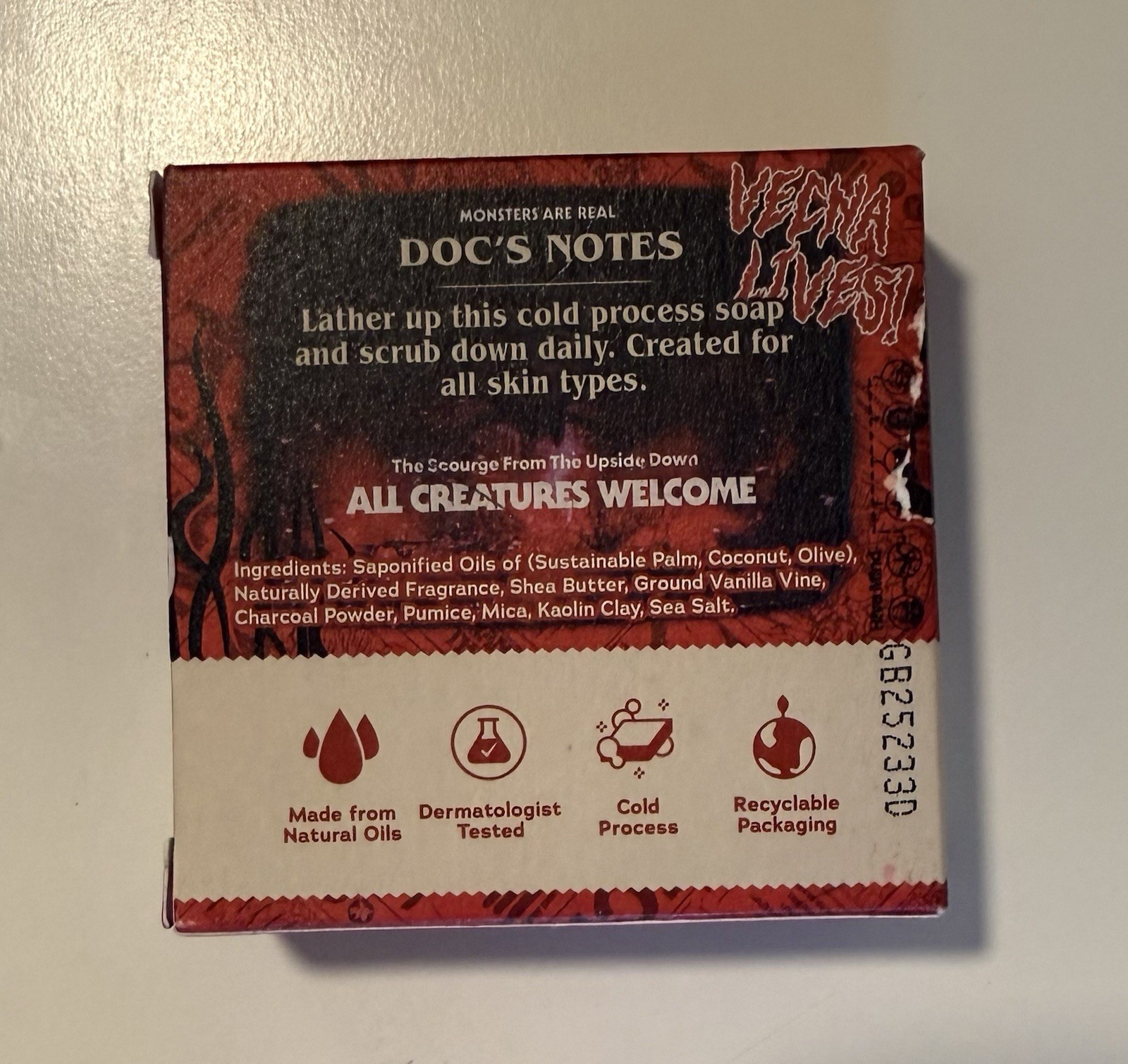 Dr. Squatch Stranger Things Vecna’s Curse Men’s Natural Soap Vanilla 5 oz