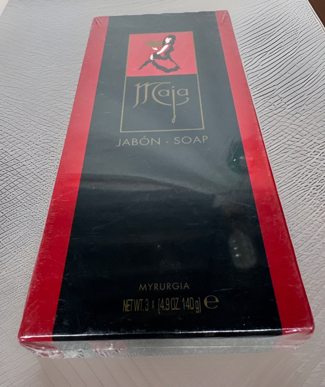 Maja Myrurgia Jabon Round Soap Set of 3 x 4.9 oz Scent of Seduction Sealed U20