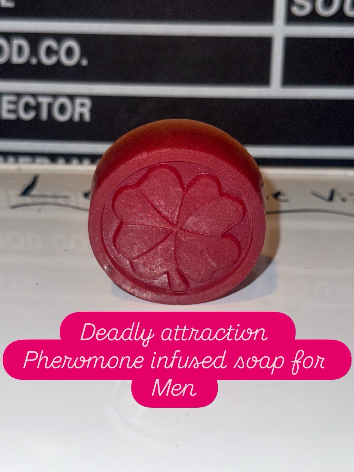 Pheromone Infused Soap For Men (Deadly Attraction) Lucky 4 Leaf Clover 1pc