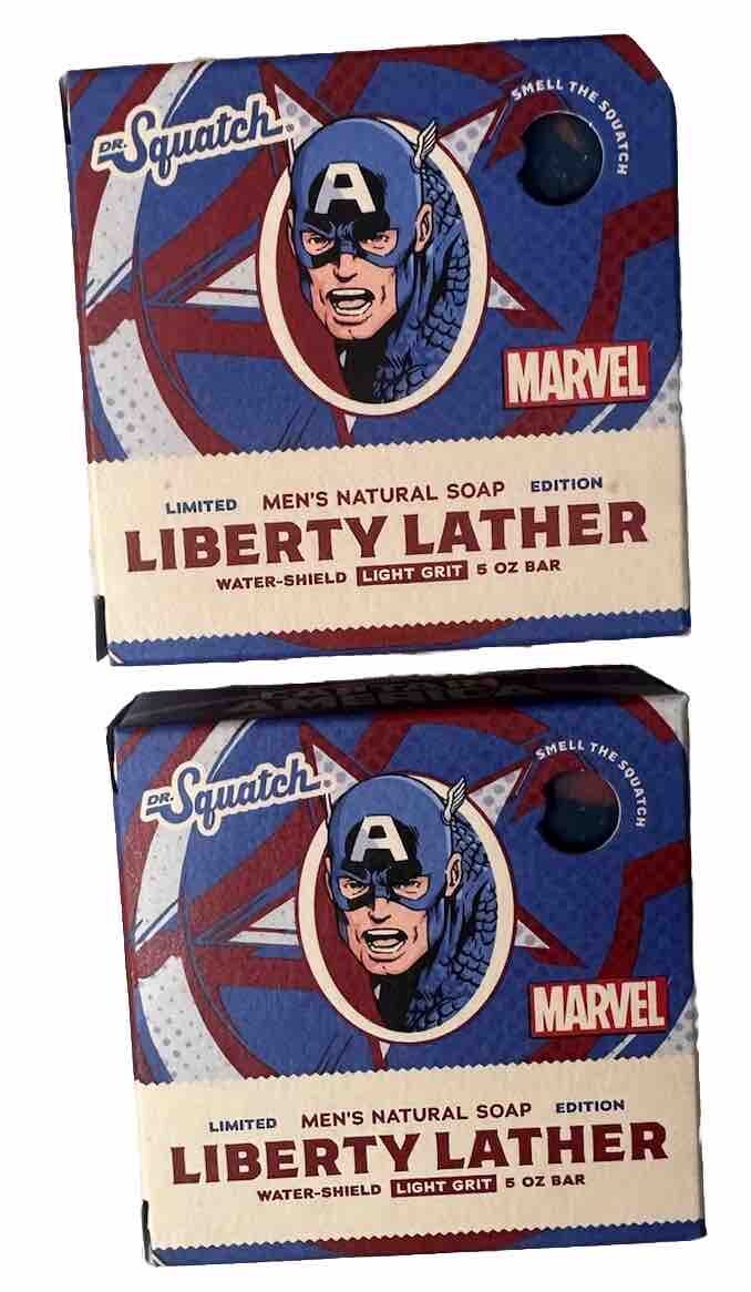 Dr. Squatch – Liberty Lather 2 Pack (Captain America) LIMITED EDITION Soap Bars