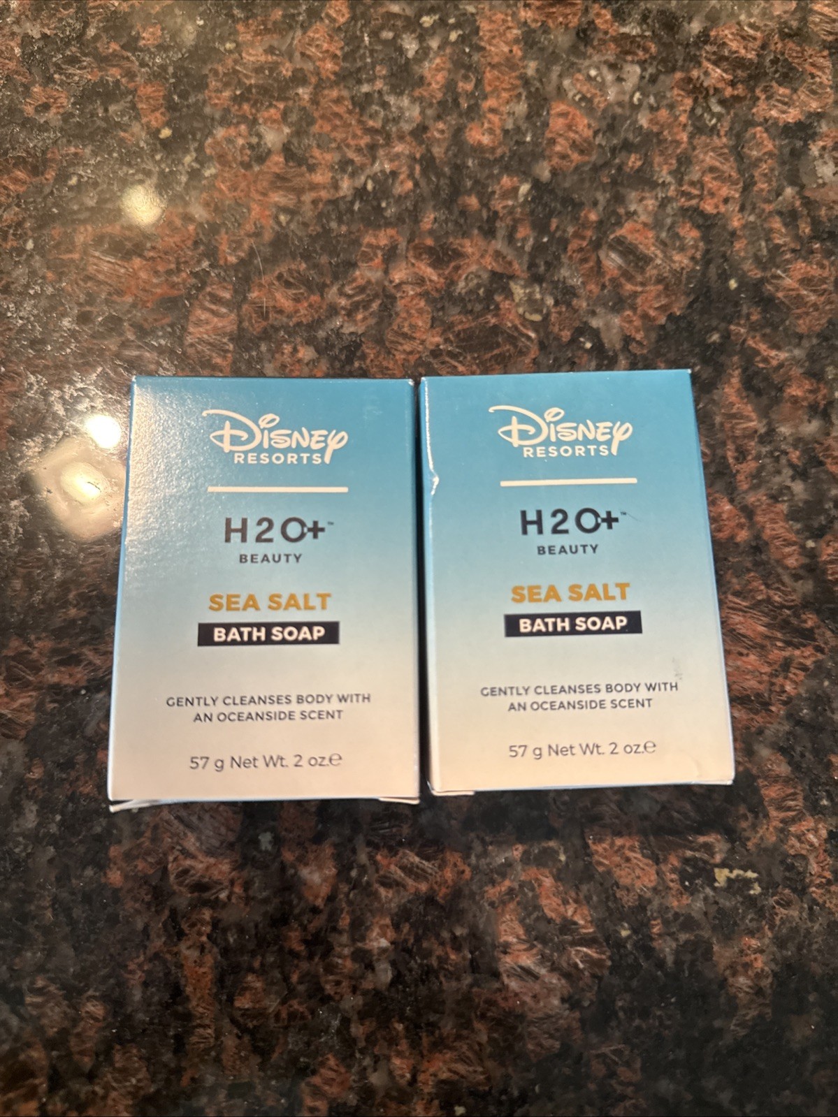 H2O+ Sea Salt Bath Soap 2 oz Lot of 2 Disney Resorts New