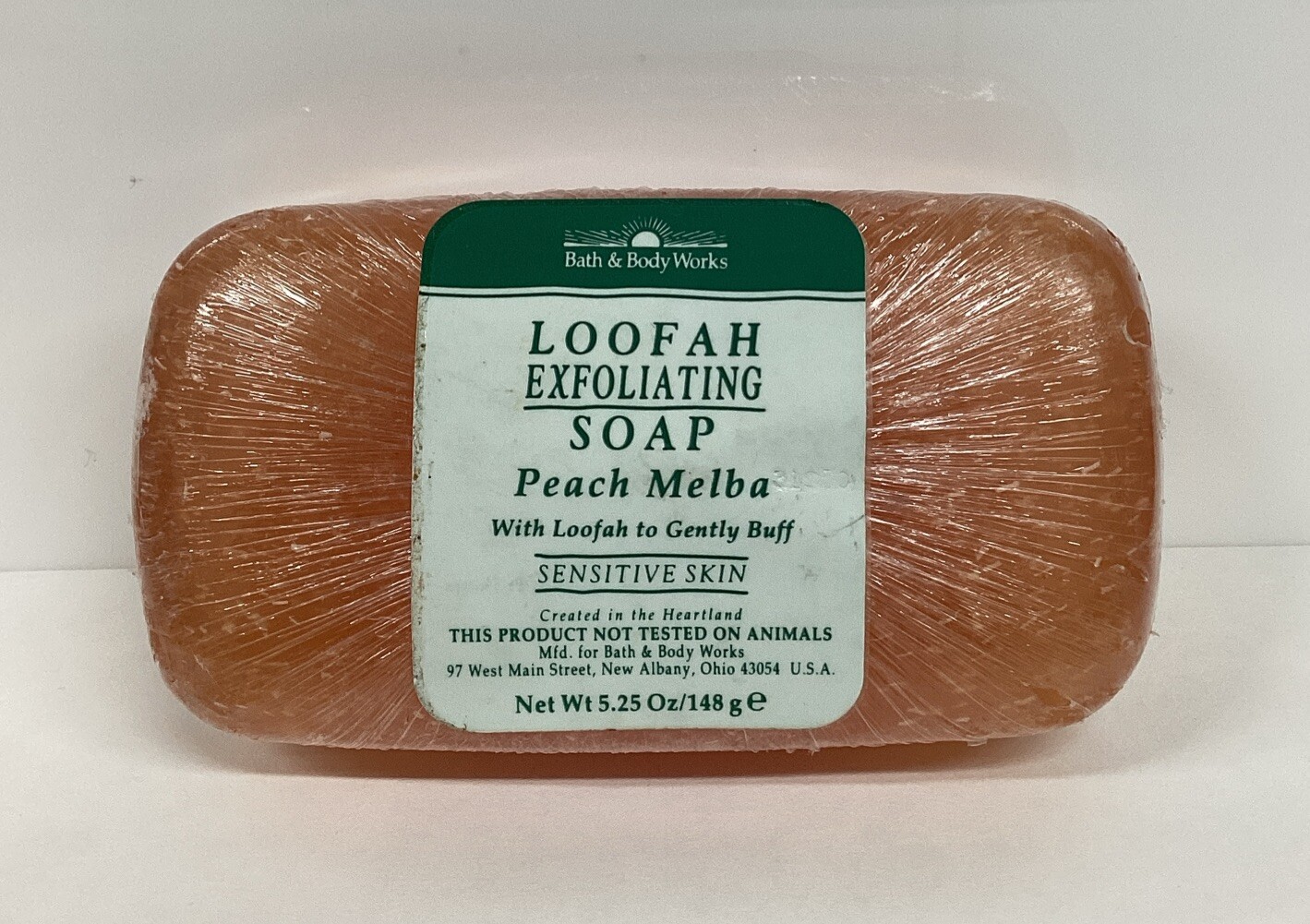 Bath & Body Works Loofah Exfoliating Soap PEACH MELBA 5.25oz