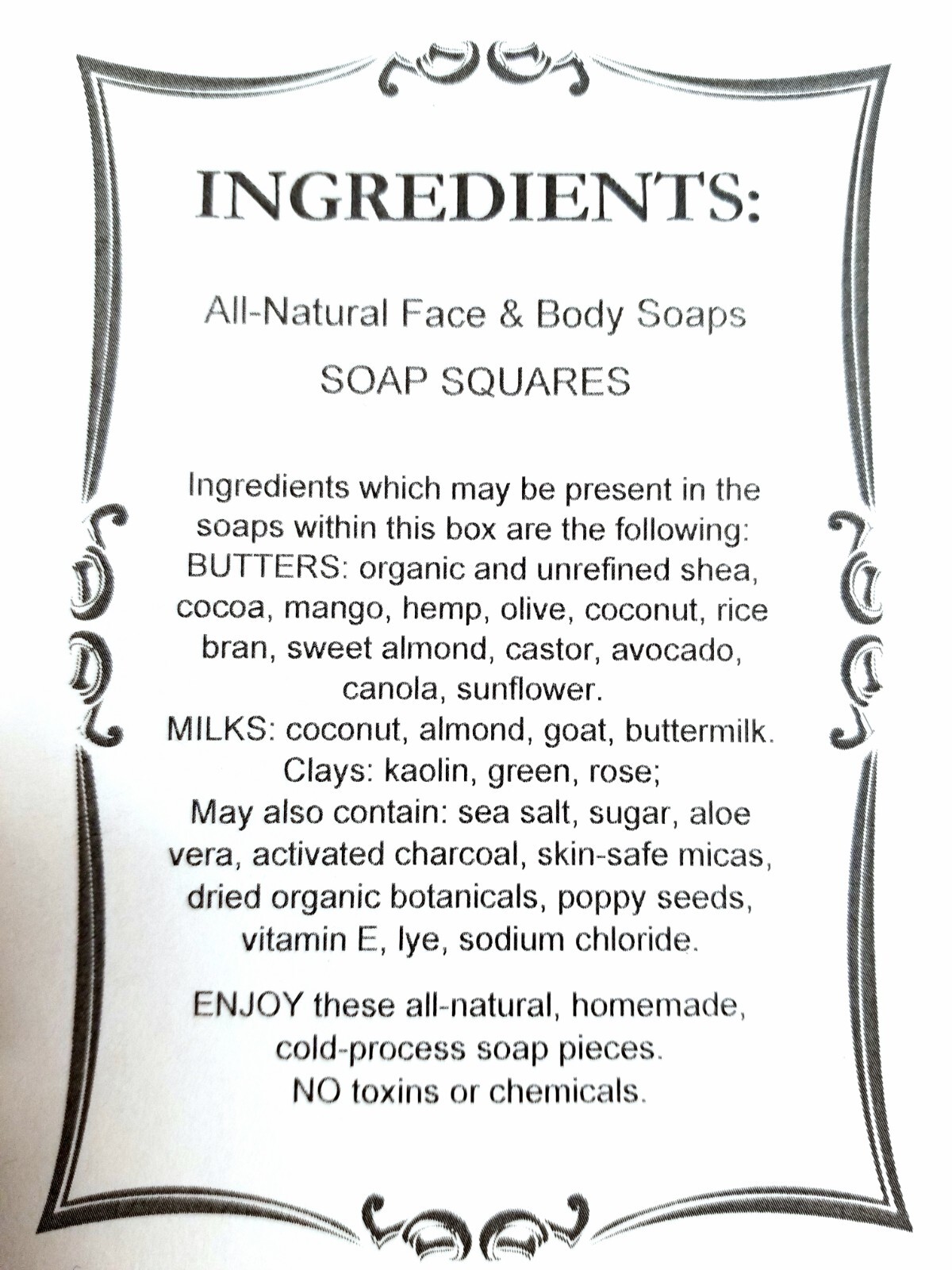 All Natural 3 lb. Tropical Soap Variety Cuts in Gift Boxes Hand/Face/Body – NEW!