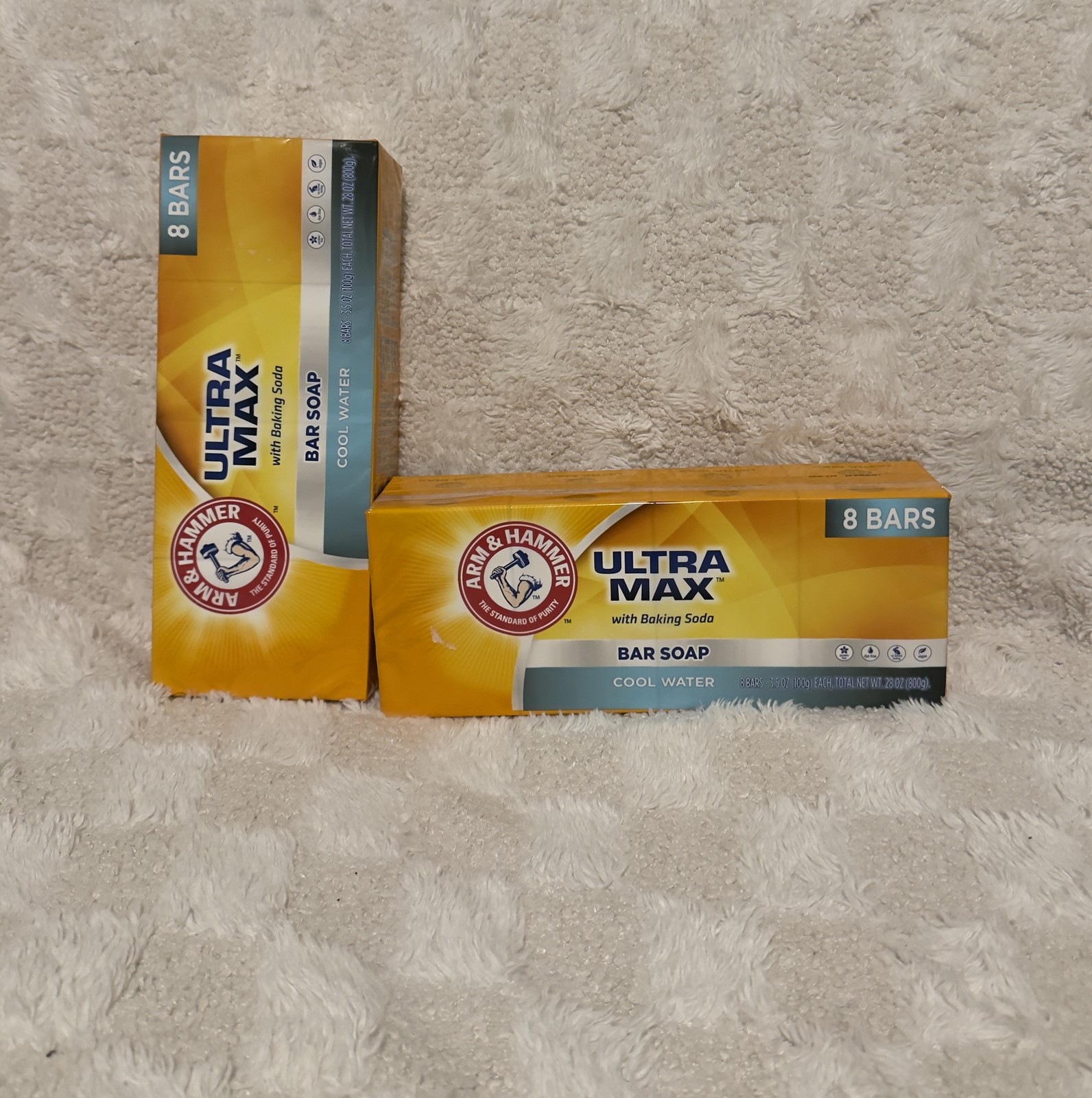 Arm & Hammer Ultra Max Cool Water Bar Soap 16 Bars 3.5oz