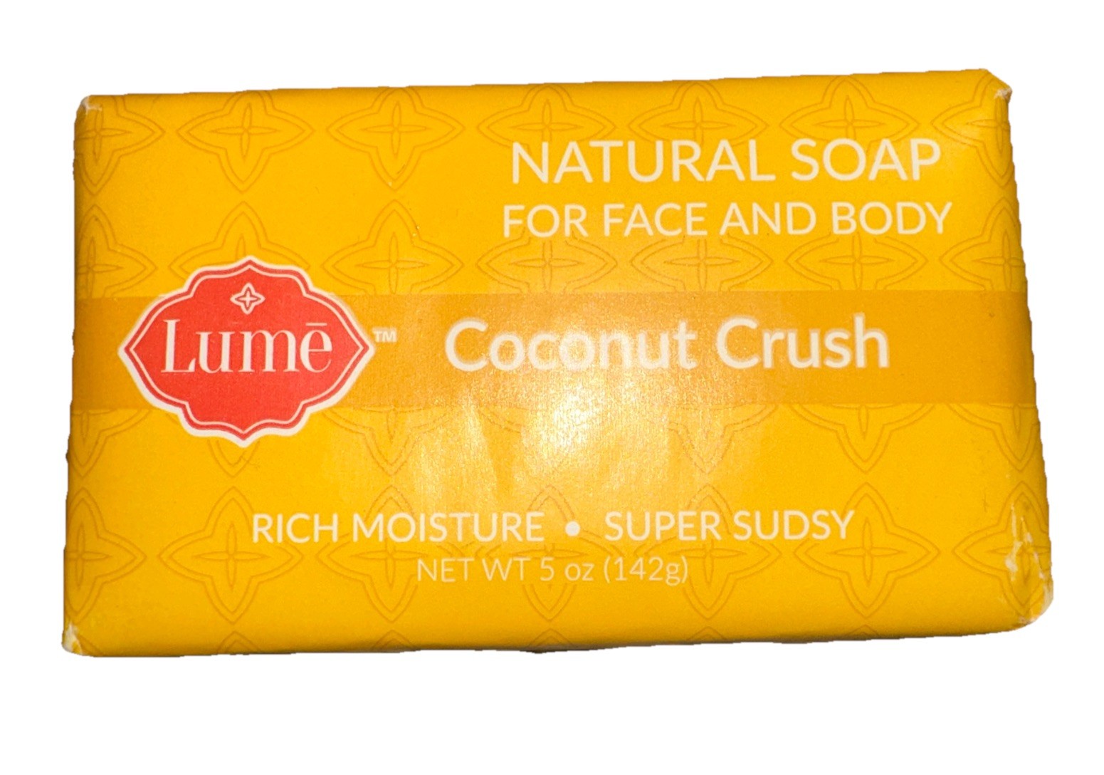 Lume Rich Moisture Super Sudsy Coconut Natural Soap for Face & Body 5 oz NEW