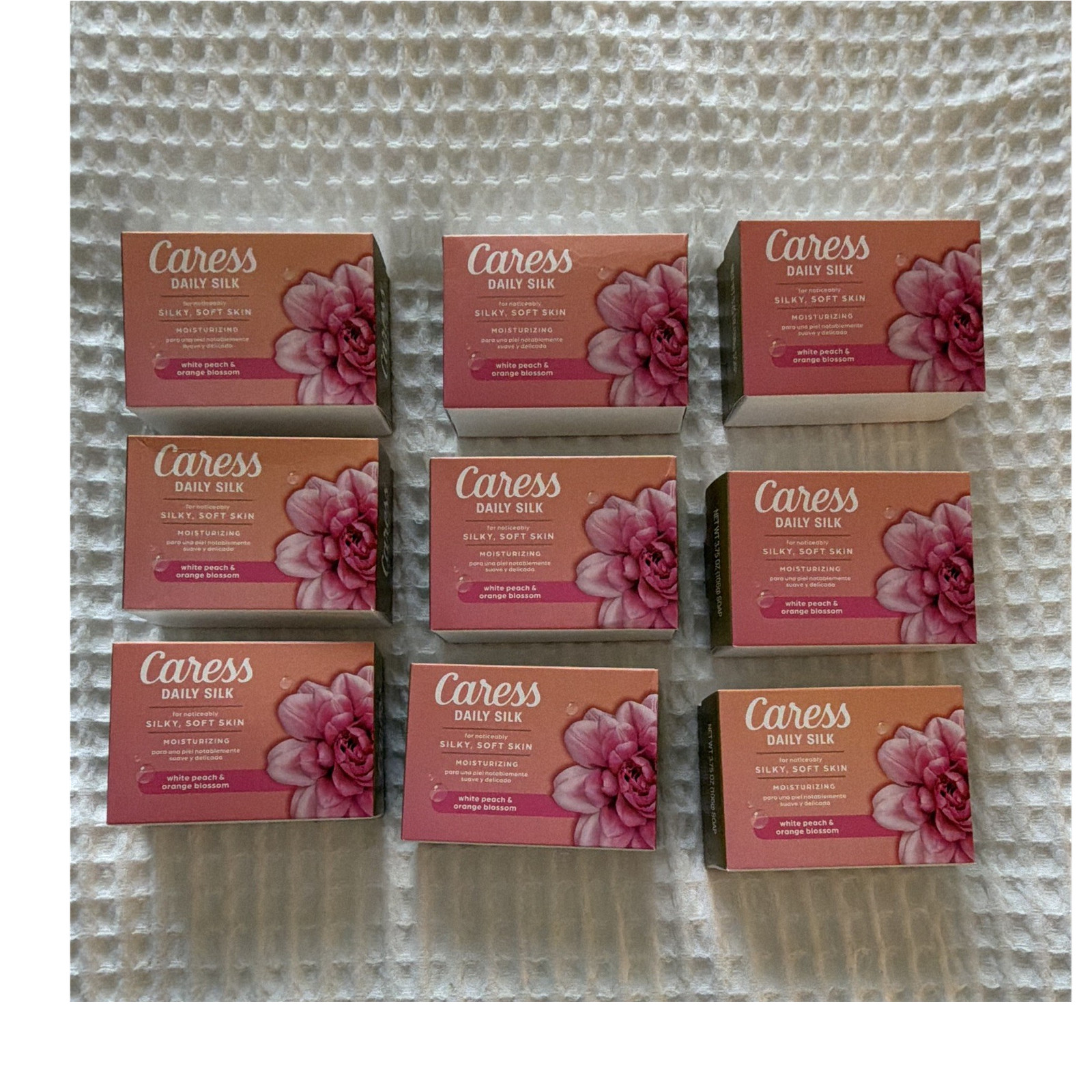Caress Daily Silk Moisturizing Body Bar Soap White Peach & Orange Blossom 3.75 …