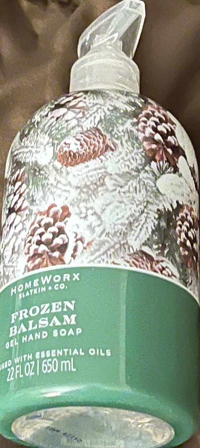 NEW HOMEWORX BY SLATKIN & CO FROZEN BALSAM GEL HAND SOAP-22 FL OZ-