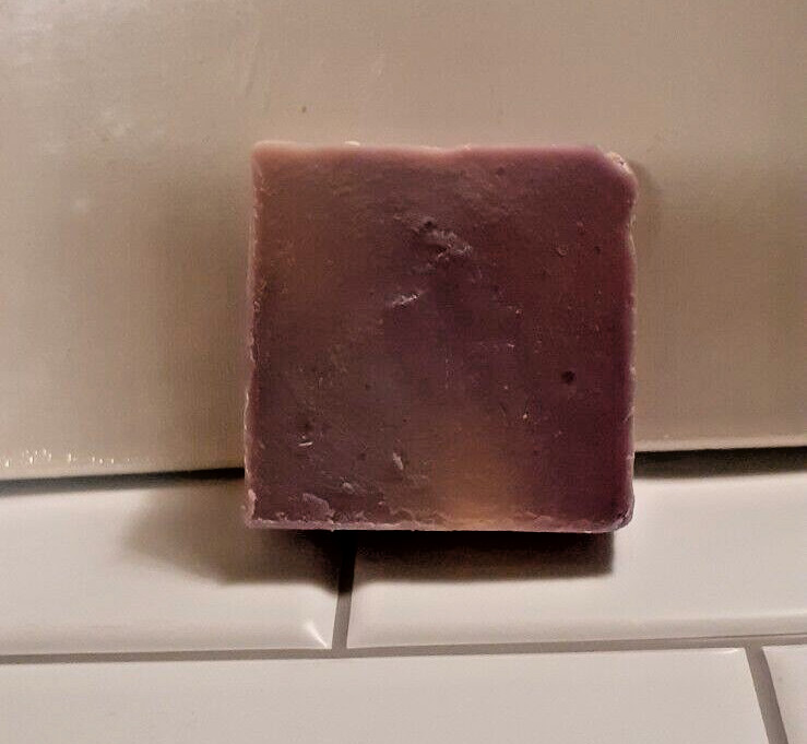 Handmade Lavender Cold Processed Soap Bar -Free Shipping