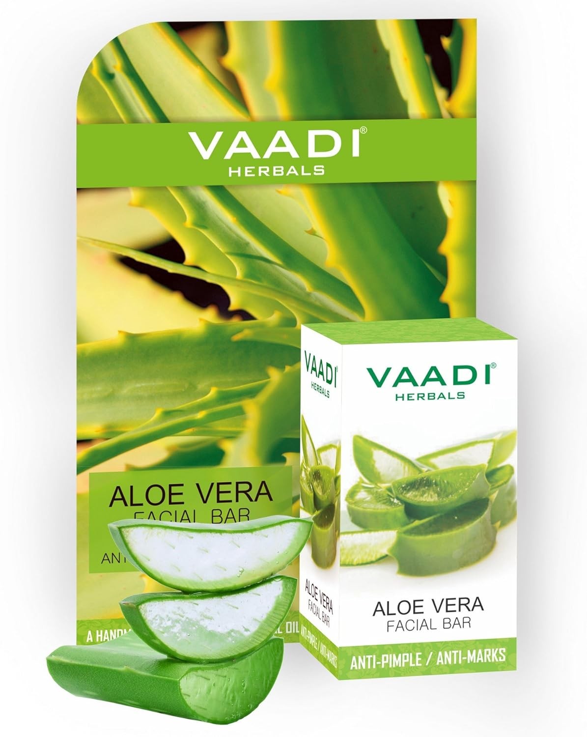 Vaadi Herbals Aloe Vera Facial Bar For Glowing Skin 25gm