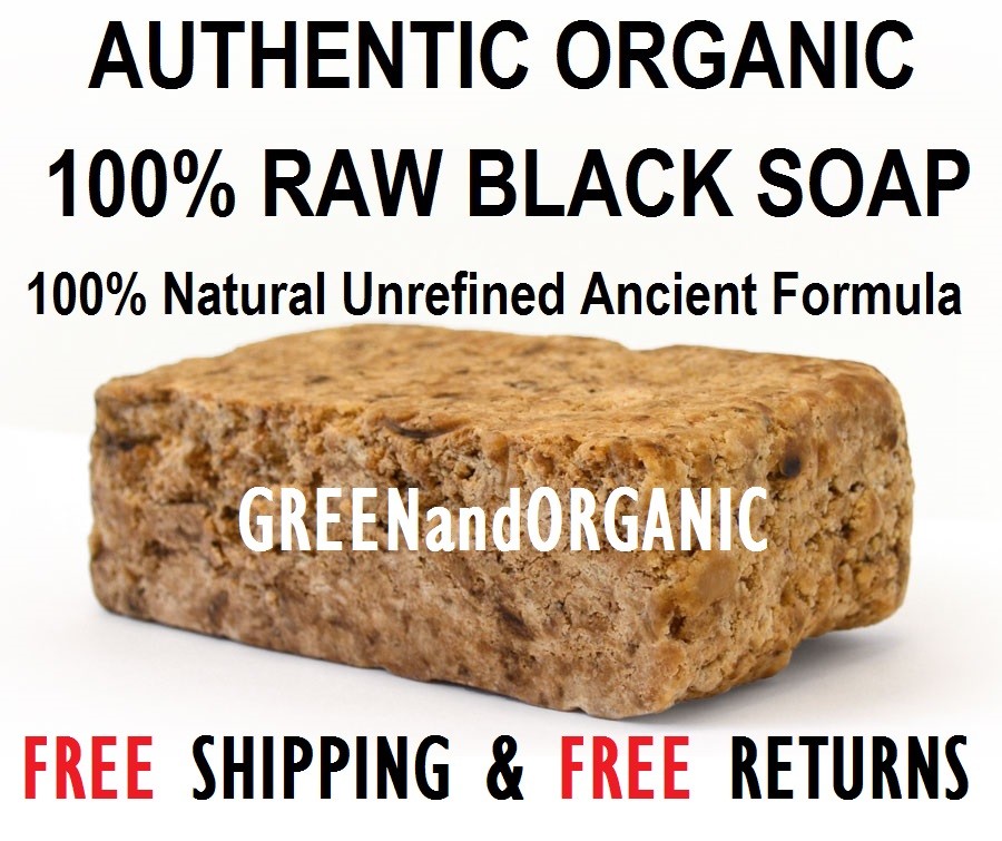 5 Lbs RAW AFRICAN BLACK SOAP Organic From GHANA Pure Premium Quality 5 Pounds