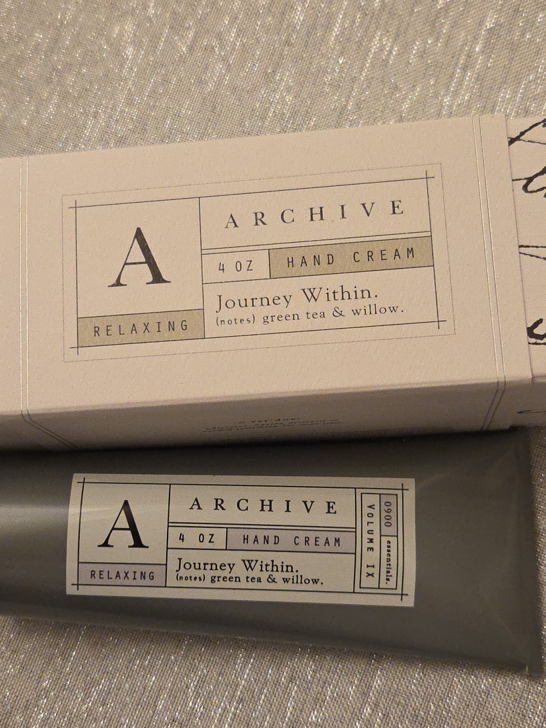 Archive Journey Within Hydrating Hand Cream Green Tea & Willow 4oz New in Box