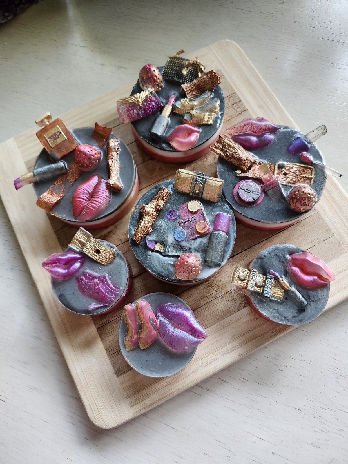Handcrafted “Smoked Strawberry, Suede, & Stillettos” Goat Milk Aloe Soap