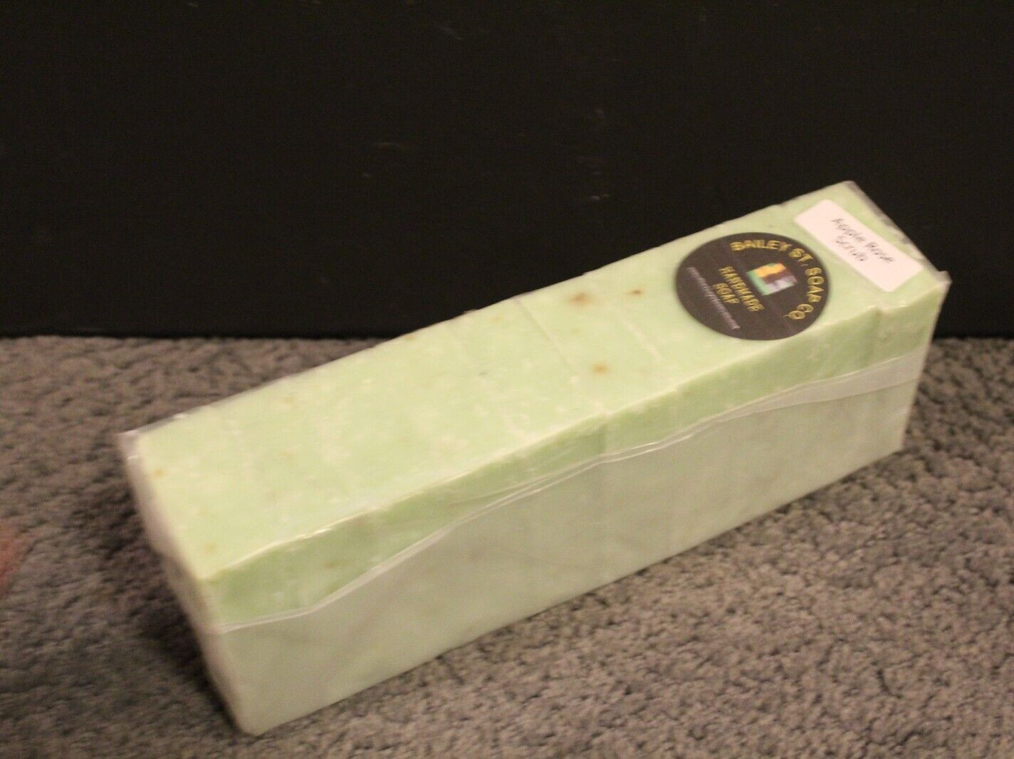 Apple Rose Scrub Cold Processed handmade soap loaf,10 precut bars- FREE Shipping
