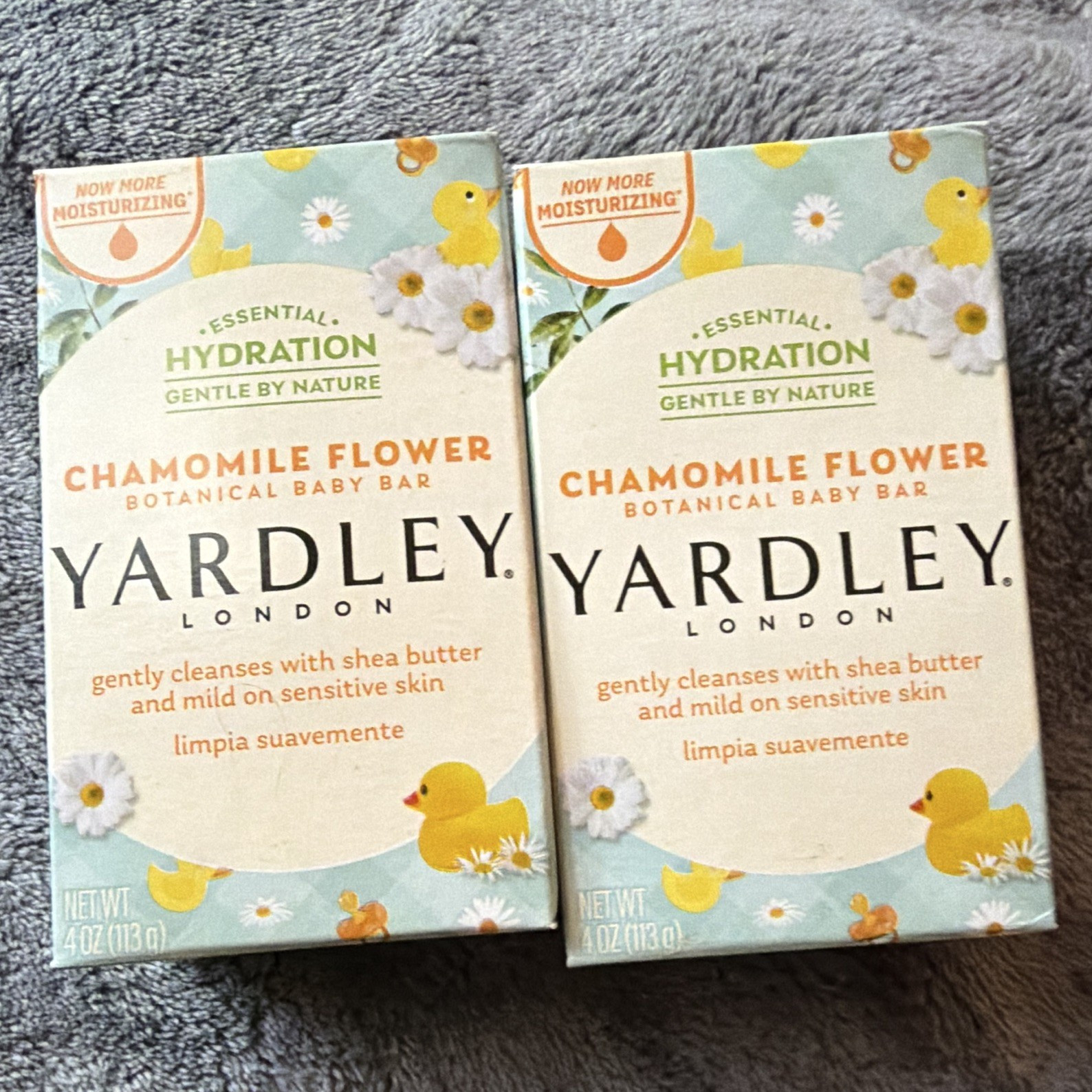 Yardley London Essential Hydration Chamomile Botanical Baby Bar Soap 2-Pack 4 oz