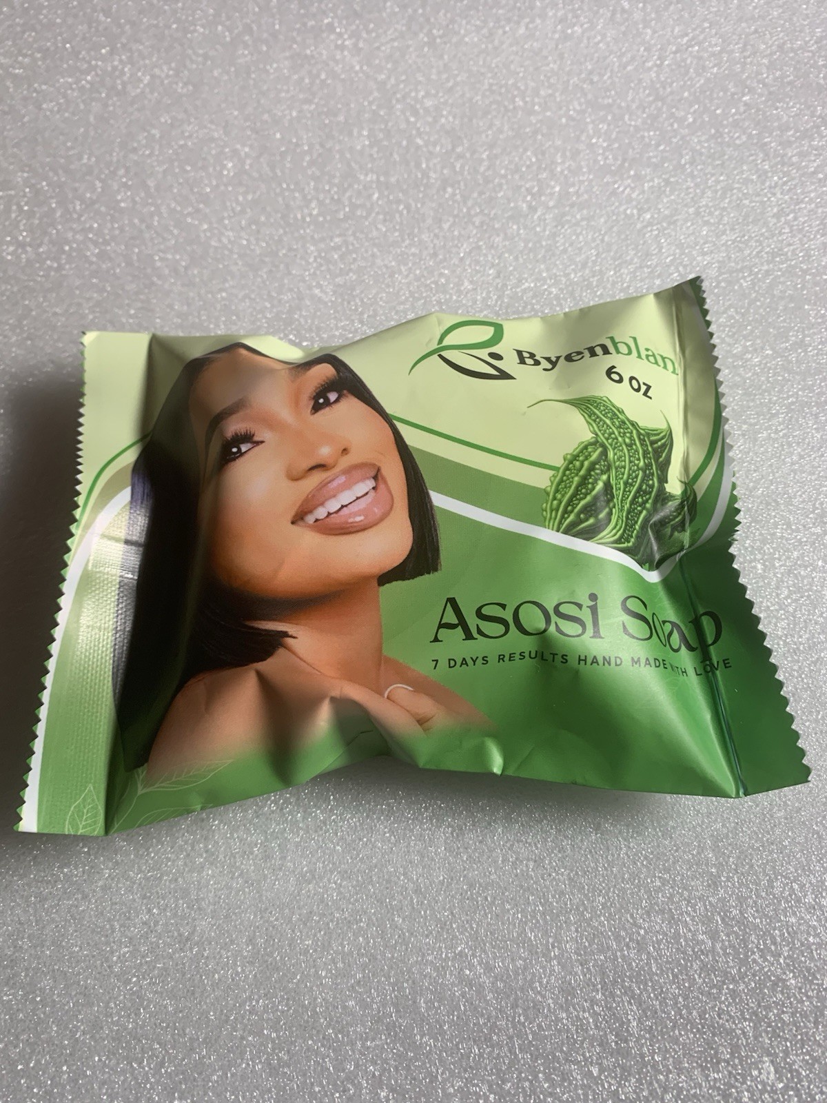 Byenblan Asosi Soap 6 oz Moisturizing Body Bar with Turmeric & Papaya Extract