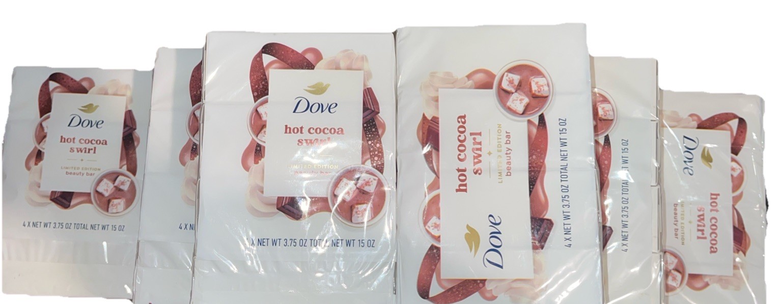 40 Bars Dove Hot Cocoa Swirl Limited Edition Beauty Bar Soap 3.75oz. Lots 40