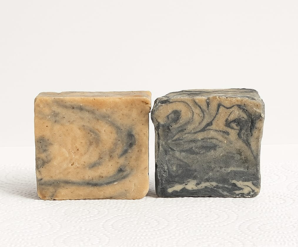 Acne Prone Skin Bentonite Clay, Charcoal & Tumeric Natural Handmade Soap (2pcks)