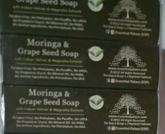 Moringa & Grape Seed Soap – 3.8 oz. – African Soaps 3 Count Essential palace