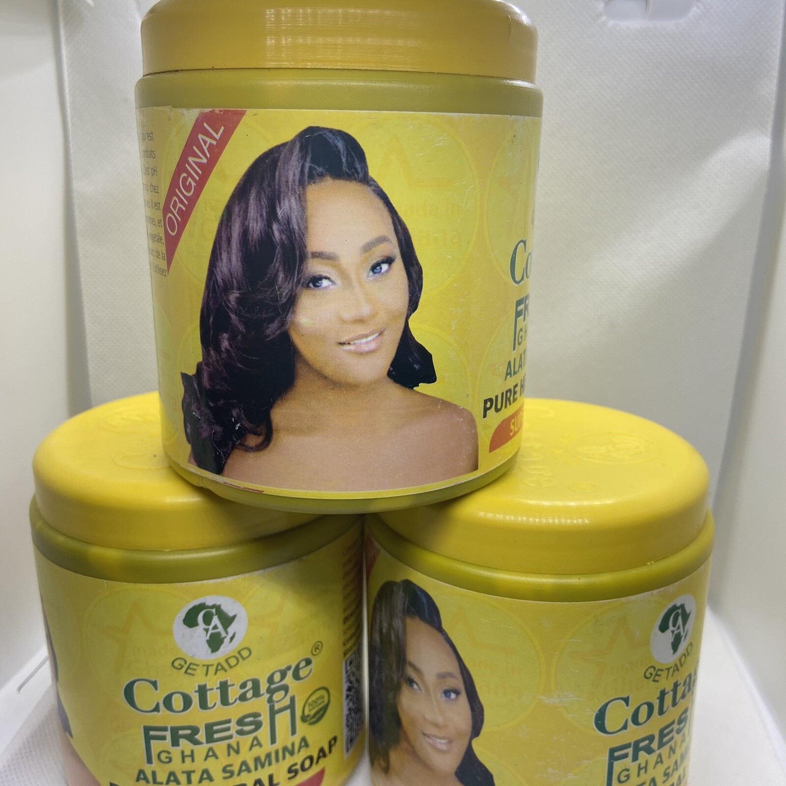 |GETADO| Cottage fresh Ghana Alata Samina PURE HERBAL SOAP (SUPER TONER 550g)1pc