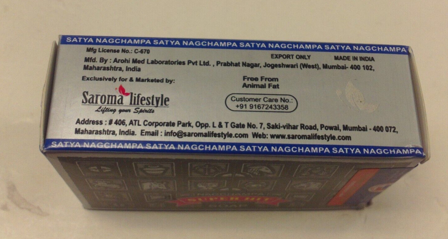 SATYA SUPER HIT BEAUTY BAR SOAP 75 GRAMS BY THE MAKERS OF NAG CHAMPA