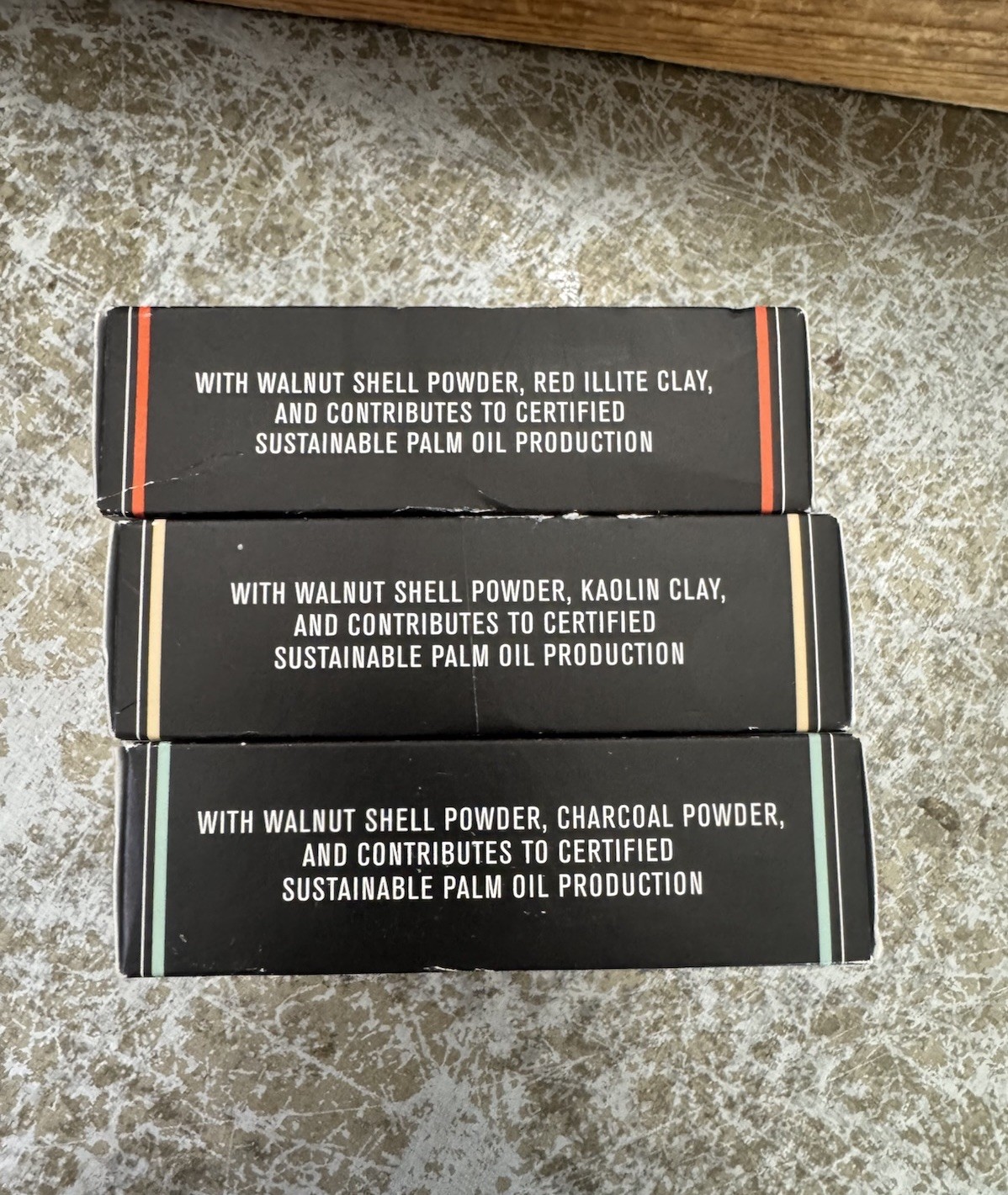 BARREL & OAK EXFOLIATING MEN’S SOAP BARS 3 New