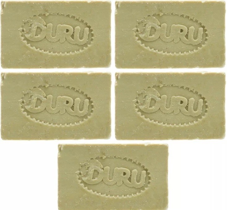Traditional Hand Made Vegan Olive Oil 5Bar Soap, Pack of 1 Made In Turkey