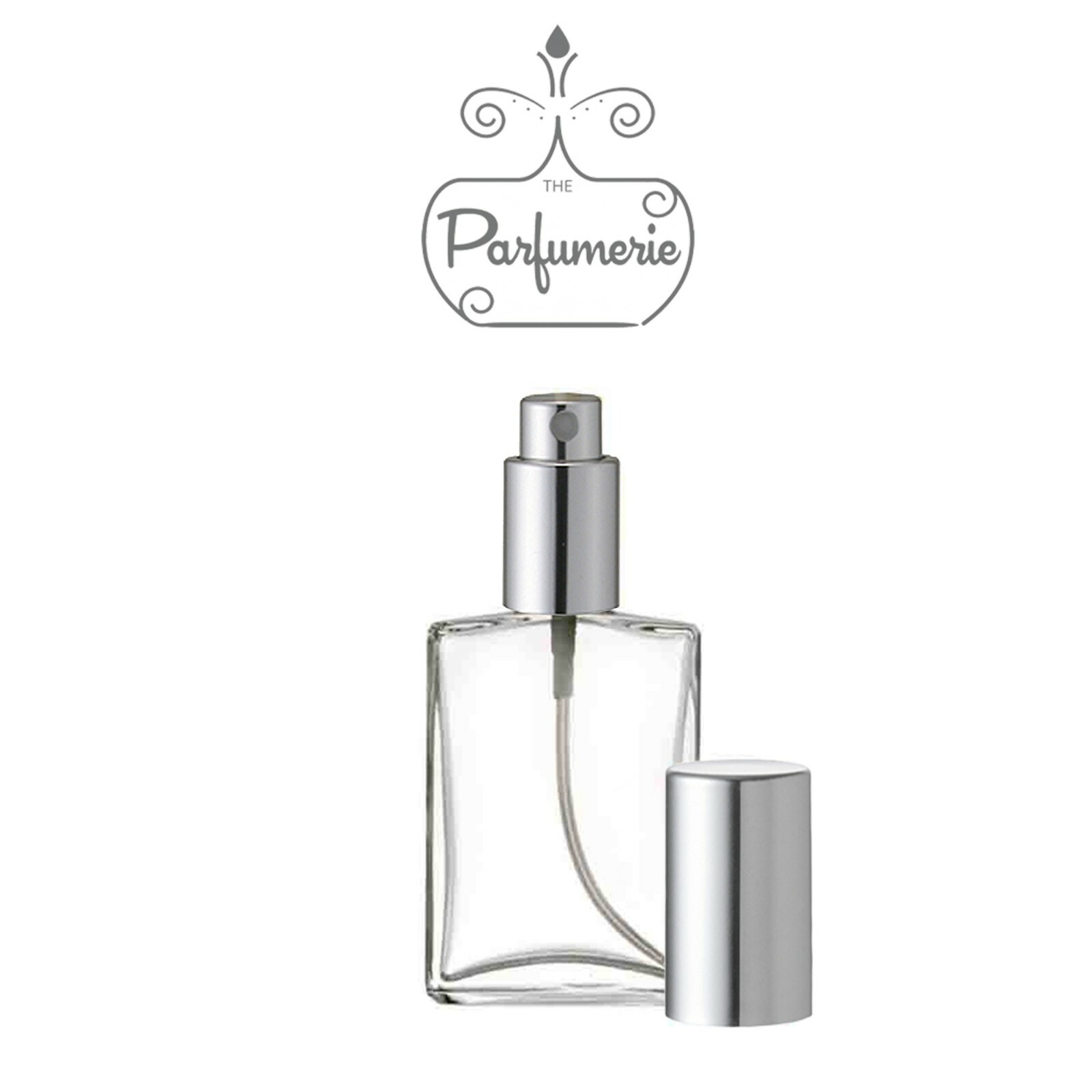 Perfume Spray Glass Atomizer 1 oz. (30 ml) 2 oz. (60 ml) Empty, Refillable, Flat