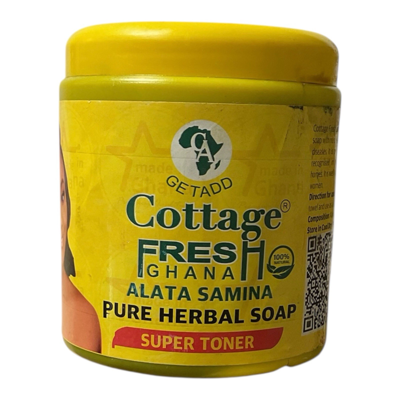 |GETADO| Cottage fresh Ghana Alata Samina PURE HERBAL SOAP (SUPER TONER 550g)1pc