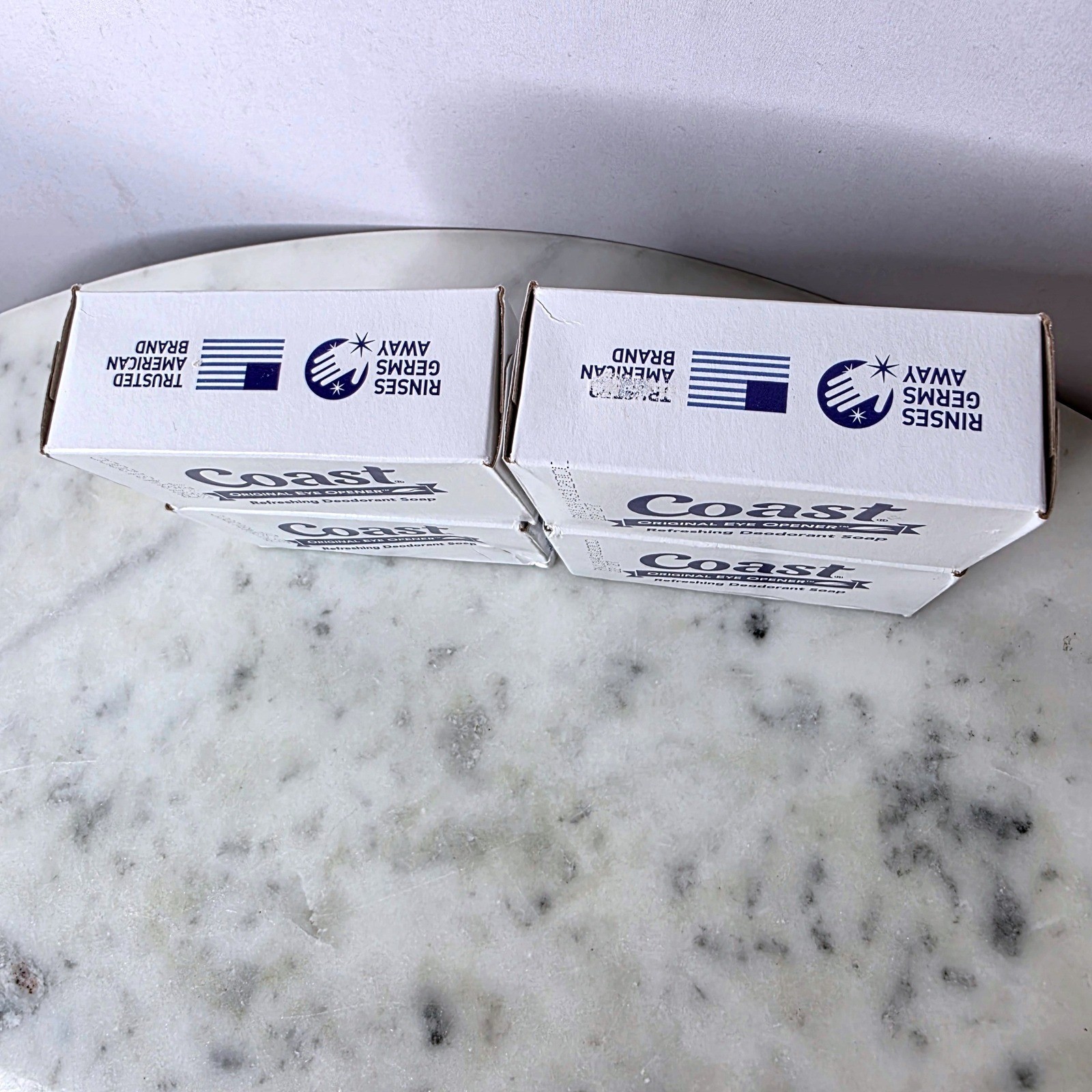 Vtg Coast Original Eye Opener Refreshing Deodorant Soap 4 Bars 4oz Each USA