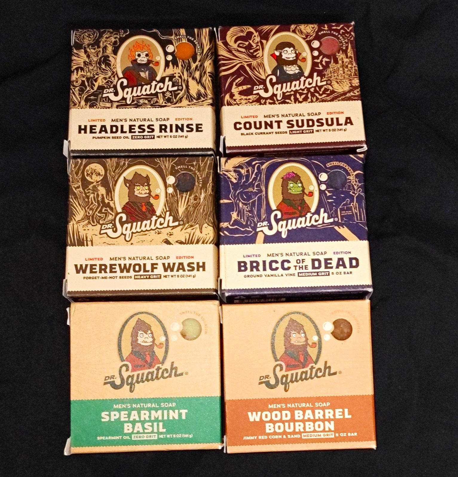 Dr. Squatch 4 Halloween Ltd. Edition And 2 Reg. 6 Bricc Total