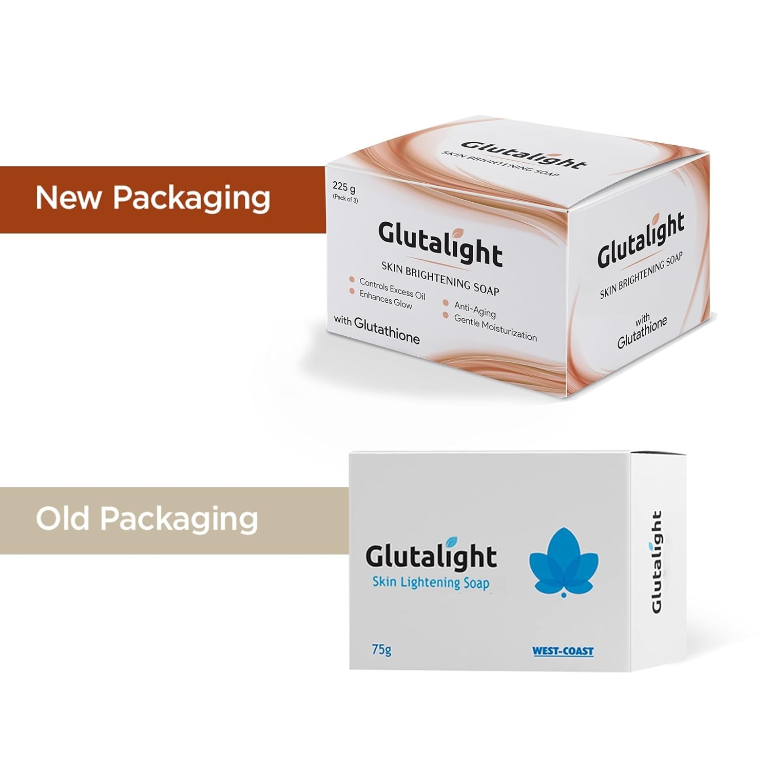 Glutalight Skin Brightening Soap For All Skin Types 75g Each Set Of 3