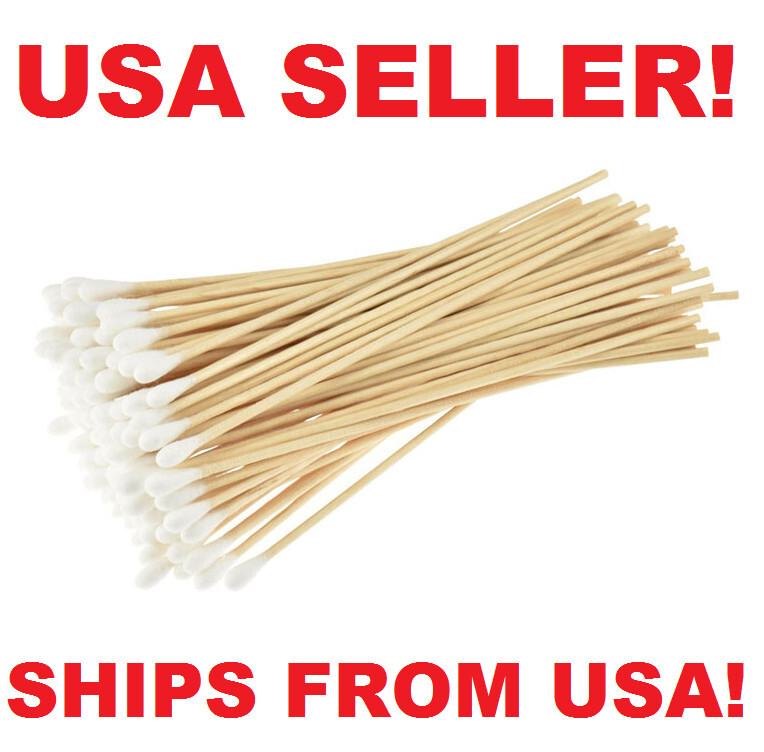 Cotton Swabs Swab Applicator Q-tip 500 Pieces 6″ EXTRA LONG Wood Handle STURDY!